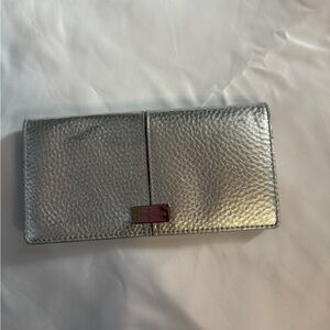 Cole Haan Metallic Silver Card Holder